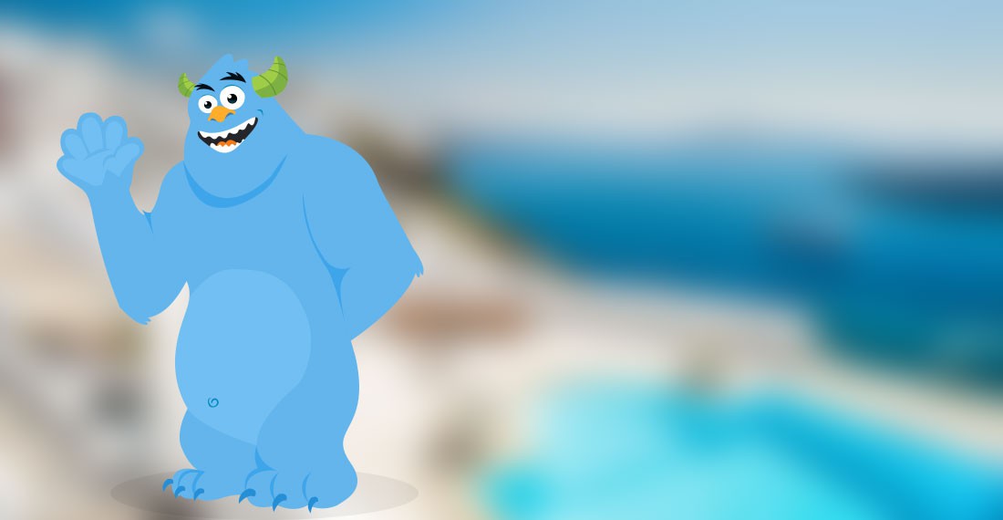 Swim in the luxurious pool